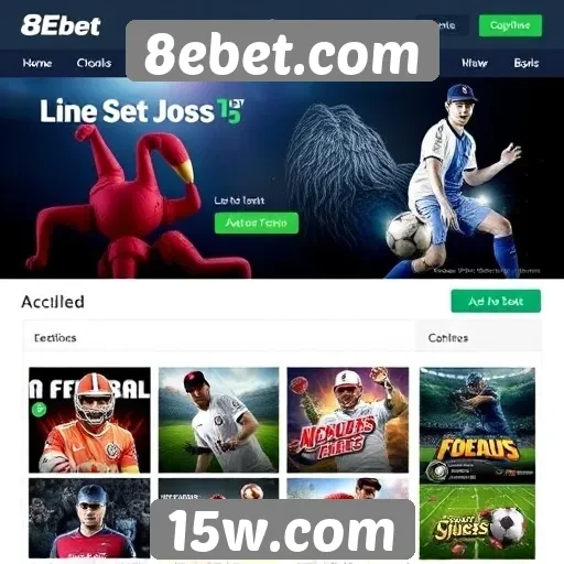 Variedade de jogos disponíveis na plataforma 8ebet